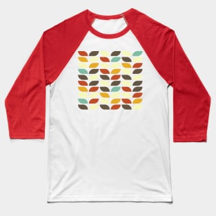 Geometric Pattern: Leaf: Autumn Baseball T-Shirt